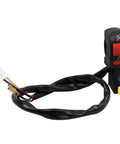 12V Universal Handlebar Start Kill Switch For Motorcycles, ATVs, Scooters And Dirt Bikes, 7/8 Inch Left Side Light Switch Assembly