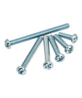 Assorted Machine Screws Kit 370 Pcs Fully Threaded Phillips Drive Eight By One Half Inch To Eight By Two Inch Zinc Coated Carbon Steel