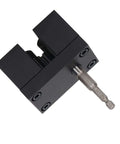 Power Packed Duct Crimping Tool Drill Powered High Speed Steel Metal Duct Swaging Tool with hex shank side view