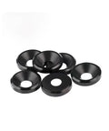 Kickass Countersunk Washers Built Rock Solid High Strength Corrosion Proof For Heavy Fastening Work Alongside Premium Black Steel Hardware Kits In M3 M4 M5 M6 Sizes, 6 black carbon steel washers.
