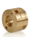 Premium 16mm Oldham Coupling For T8 Z-Aaxis Screw Fixes Hot Bed Printing Swing On CNC Machines With Flexible Shaft Reduces Vibration And Boosts Accuracy Super Easy Install Plus Compact Design Saves Space While Upgrading Your 3D Printer Game With gold 16mm metal Oldham coupling for T8 lead screw