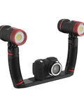 Underwater Camera Kit With Dual 2500 Lumen LED Lights, 16MP Sensor, 4K Ultra HD Video At 30fps And 1080p At 120fps