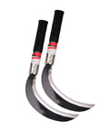 Two Piece Manganese Steel Weeding Sickle Set With Short Handles For Durable Grass Cutting, Harvesting Weeds, And Vine Trimming