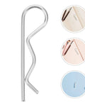 Top Tier Stainless Steel R Shape Cotter Pins 8 Pack for Heavy Duty Industrial Mechanical Assembly close-up of wavy design