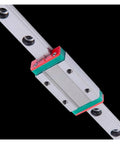 12mm Linear Rail Kit With Dual Block MGN12C MGN12H, rails from 100 to 1100mm, precision hardened steel, visible rail, and block detail.
