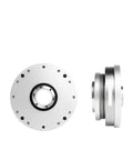 Front and side view of High Precision Strain Wave Gear Reducer For Automation Robots And Stepper Motors, HS-25-II SHF-25-II compatible.