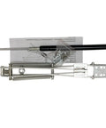 Automatic Greenhouse Vent Opener Solar Powered Kit with springs, rods and fittings, 33 lb lift, galvanized steel parts for climate control.