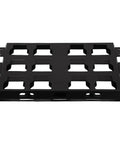 High Grade Stainless Steel Mending Plate And Toolbox Bracket 2 Pack designed for mad holding power, black steel base, features slots for easy installation.