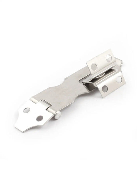 Heavy Gauge Steel 10 Pack Silver Tone Door Hasp And Staple built like a tank padlock latch for backyard gates, 2.7 inches metal latch.