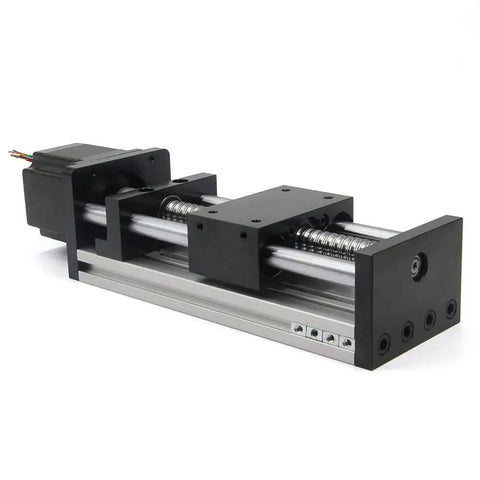 Beefy DIY CNC 150mm Travel Ballscrew Kit SFU1605 With Hand Crank And Double Optical Axis Guide For X Y Z Linear Stage Actuator, black