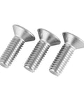 3/8-16 Inch Flat Head Hex Socket Cap Screws Countersunk Bolts With Allen Drive 304 Stainless Steel 18-8 Bright Finish Fully Threaded