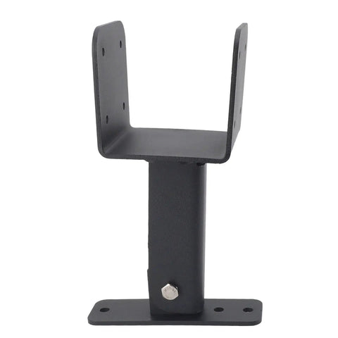 Killer Strength Roof Riser Support Bracket Heavy Duty Steel Pergola And Gazebo Mount, black rust-proof steel, for secure rooftop attachment.