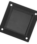 Heavy Duty Steel Mounting Brackets For Diy Raised Garden Beds solid matte black bracket with square face and mounting holes.
