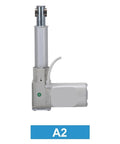 Beefy 24V Linear Actuator Workhorse With 8000N Lift Capacity, side view showing pushrod and motor unit