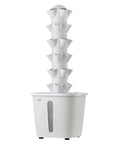 Vertical Hydroponic Tower With 6 Tiers And 30 Pods, App Controlled Indoor Garden For Herbs Fruits Veggies, Space Saving Starter Kit