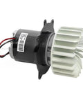 Side view of AC Blower Motor For Excavators Direct Fit Replacement AH235219 Standard Replacement Part showing cooling fan blades.