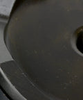 Close-up of the Beefy Four Inch Deep Draw Conduit Punch and Die for Hydraulic Knockout Driver with four and a half inch hole.