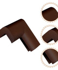 Durable Corner Guards For Furniture And Fireplaces 12 Pack Brown NBR Shock Absorbing Edge Protectors Protect Kids And Pets