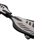 RipStik Caster Board Classic Collection Two Wheel Skateboard with 360-degree casters and smooth urethane wheels, black and gray design