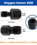 Oxygen Sensor Thread Chasers Kit, Pro Grade Two-Piece Set With M18x1.5mm And M12x1.25mm Threads, Durable Chrome Moly Steel