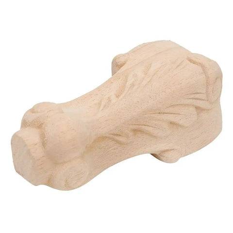 European Style Engraved Wooden Furniture Feet Carved Legs for Sofa Cabinet Table, solid rubber wood, close-up view