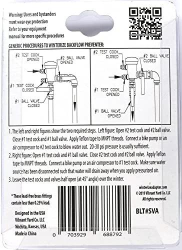 Sprinkler winterization valve adapters manual with instructions