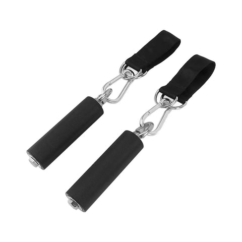 Pull Up Handles Set With Nylon And Stainless Steel Build TPR Rubber Coated Anti Slip Grips Straight Cable Gym Gear for training