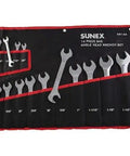 Sunex 14-Piece SAE Open End Wrench Set for Daily Shop Work