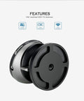 75mm Leveling Base For Tripod With Butterfly Lock Collar, 55 Lb Max Load, Tilt Range Plus Or Minus 15 Degrees, Half Ball Leveling