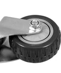 Close-up of Heavy Duty Gate Support Caster Wheel With Spring Shock Absorption System For Yard Gates