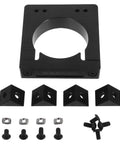 Solid CNC Motor Mounting Bracket For Spindle 65mm Engraving Machine Stand with heavy duty clamp and hardware components.