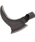High Manganese Steel Double Sickle Handheld Scythe For Grass Cutting, Weeding, And Tree Pruning In The Garden blade close-up