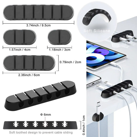 Cable Management Kit 163 Piece Bundle With Wire Organizer Sleeves Self Adhesive Cable Holders Cord Clips Zip Tie Mounts
