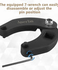 Adjustable Gland Nut Wrench 1266 7463 Universal Hydraulic Cylinder Spanner shown with disassembled pin position tool