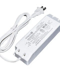 12 Volt LED Power Supply With 60 Inch Prewired Cord For Plug In Or Direct Wiring, Smart Microprocessor Dimming, Auto Overload And Open Circuit Protection, White Finish