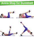 Adjustable Ankle Weights Foot Attachment for Leg Workouts portable gym use in various exercises on mat