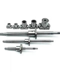 Miniature Ball Screw SFK0802 With Ball Nut For 3D Printer, Slick Low Friction Linear Motion, Heat Treated Steel