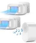 Driveway Alarm Motion Sensor Kit With Wireless Receiver And Two Sensors, Weatherproof IP44 Outdoor Security System For Home And Yard, Easy Rotary Mount, Wide Range Alerts, Real Time Visitor Notifications, No Monthly Fees, wireless sensor set and receiver