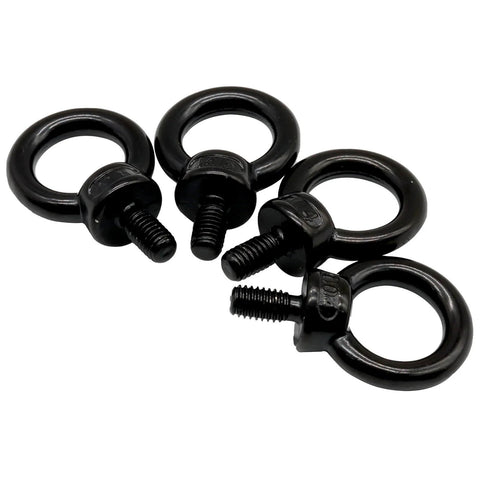 Heavy Duty M10 304 Stainless Steel Lifting Eye Bolts Set Of 4 With Machinery Shoulder Design For Industrial Use Secure Load Lifting