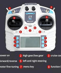 Heavy Duty Electric Remote Control Machine Moving Dolly remote control transmitter with buttons for operation and adjustments.