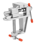 Must-Have Compact Vistreck Mini Flat Pliers Vise Clamp With 360 Degree Rotating Aluminum Alloy Table Vice Tool showing compact design and easy clamp operation.