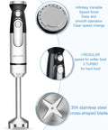 Powerful Handheld Immersion Blender 700W With Infinite Variable Speeds All In One Stainless Steel Stick Mixer with controls