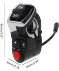 Electric Scooter Handlebar Light Switch Controller With On Off Button And Turn Signals Dimmer Plate Auto Timer Dope Easy Install Guard Shield Decorative Wire Required Compatible With M4 Style Scooters, compact size with connector cable