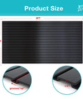 Built Like A Tank 4x8 Ft Slatwall Panel Garage Wall Organizer - Heavy Duty PVC Tool Storage Rack size details and groove design.