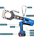 Beefy 120KN To 160KN Hydraulic Cable Cutter With Electric Wire Cutting Tool showing features labeled