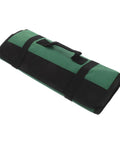 Roll-Up Chef Knife Bag for Outdoors and Travel Portable Knife Roll with Multiple Pockets, dark green, folded view