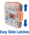 All-Purpose first aid kit in clear plastic case with orange Easy-Slide latches, 336 pieces