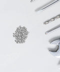 Rock Solid Stainless Steel Dowel Pins For Shelves And Bunks Heavy Duty 50 Pcs Smooth Finish on a white surface with tools.