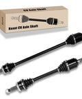 Front CV Axle Shaft Assembly Pair For Hyundai Sonata 2015 2019 And Kia Optima 2016 2020 L4 2.4L Gas Driver And Passenger Side Drop In Replacement Kit NCV75078 NCV71001K, two black steel axles