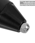 Versatile Electric Riveting System Plus Nut Shooter Adapter, Ultra Quiet Cordless Drill Conversion Kit For Fastening Auto Ac And Home Projects With Durable Heavy Duty Build black metal tip close-up